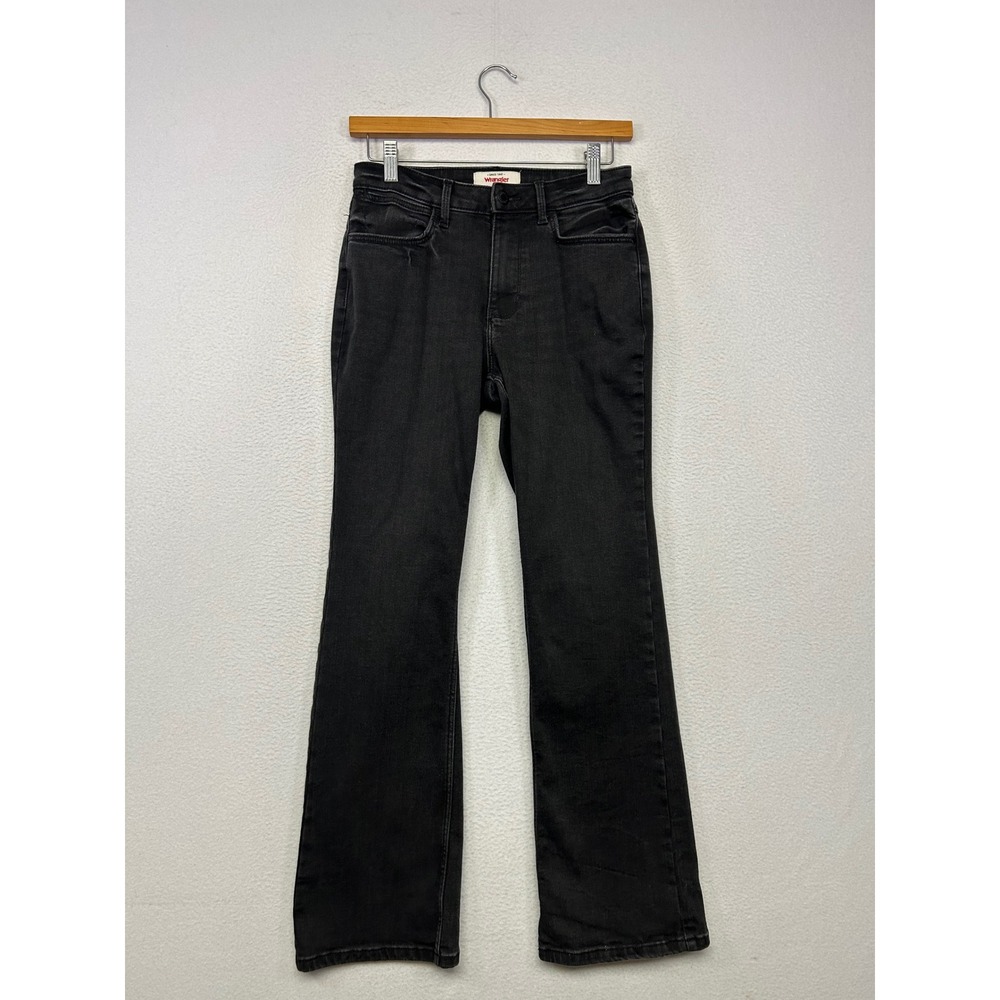Western Casual Wrangler Womens 4x30 Black High Rise Bootcut Jeans Cowgirl